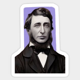 American Naturalist Henry David Thoreau illustration Sticker